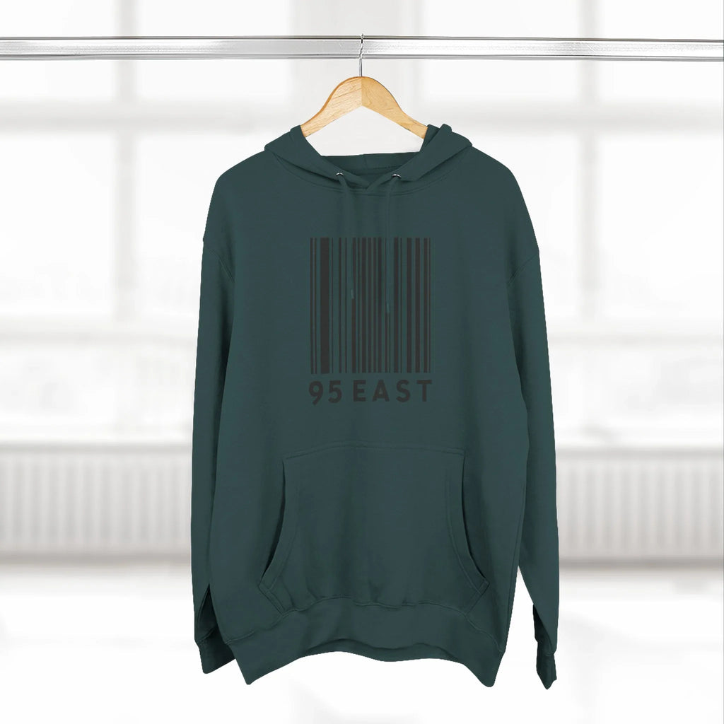 Minimalist Barcode Fleece Hoodie