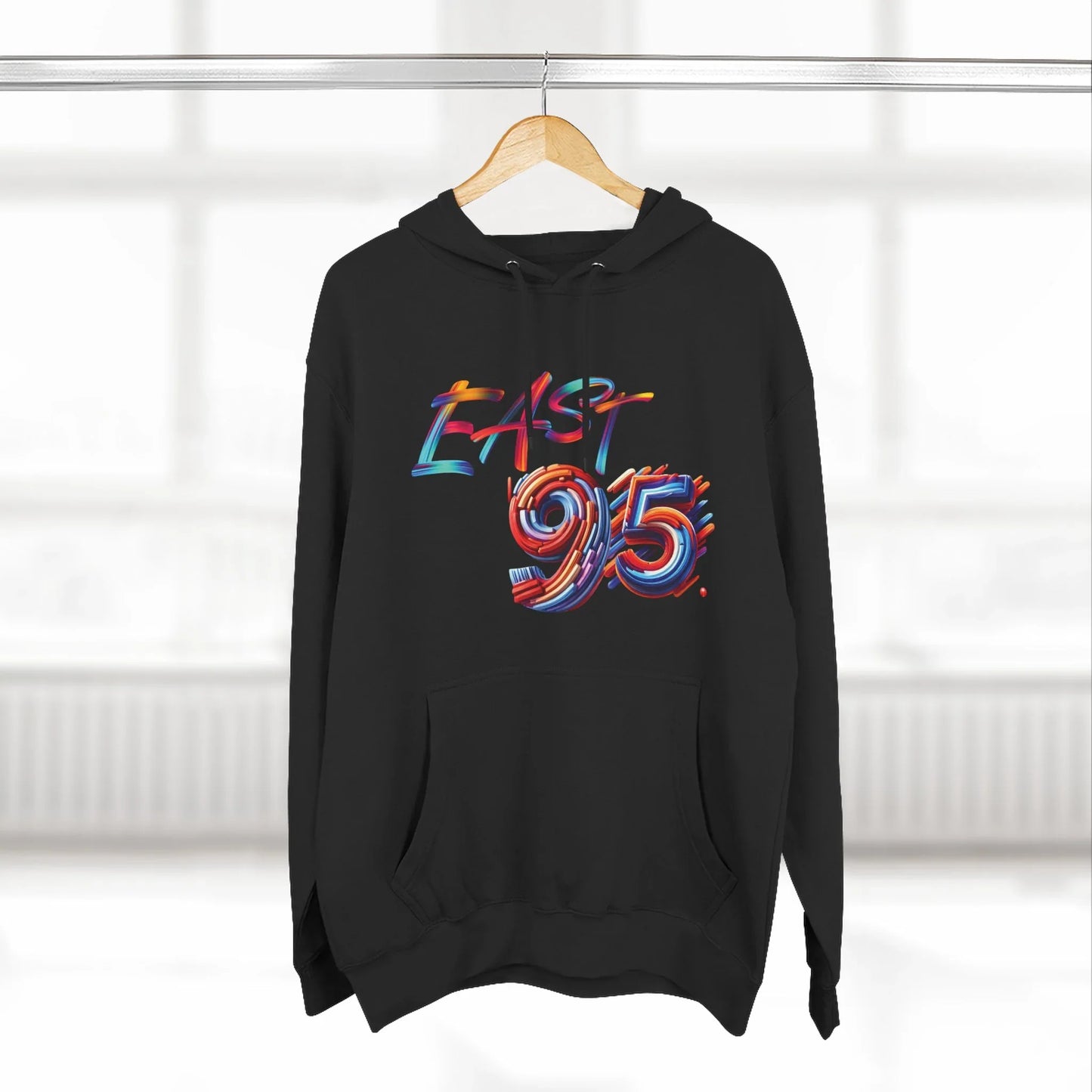 95EAST Colorush Fleece Hoodie — Three-Panel Comfort