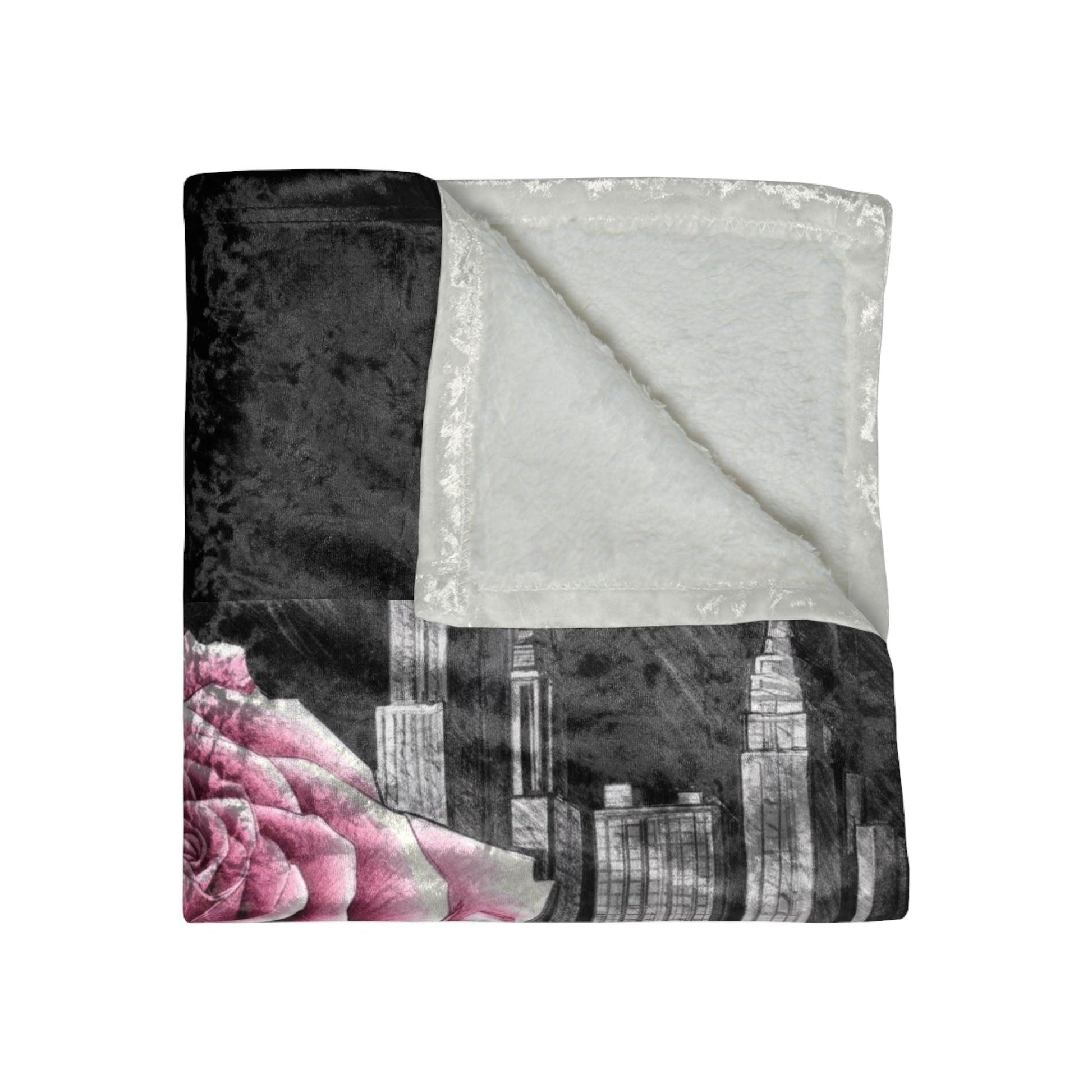 Velvet Blanket - CITY ROSE 95EAST Design - 95EAST YORKxJERSEY