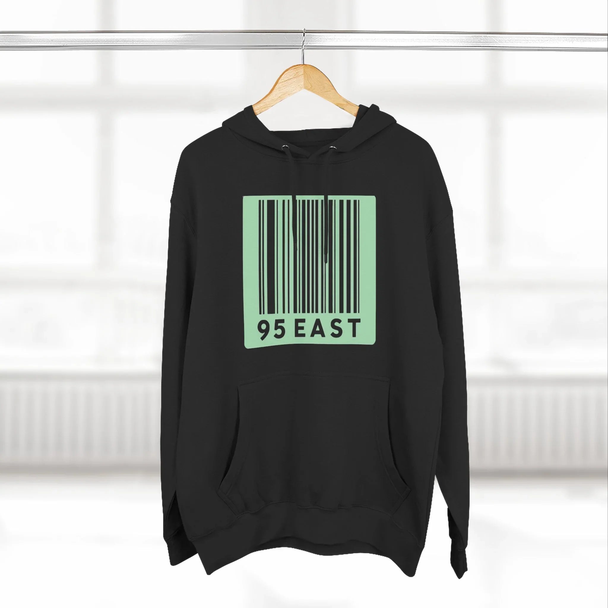 Minimalist Barcode Fleece Hoodie