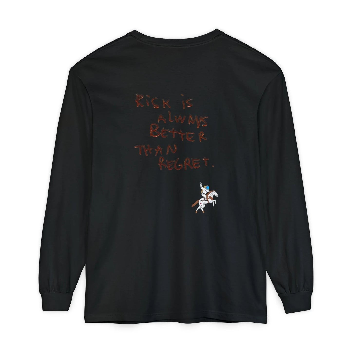 95EAST "Risk Is Always Better Than Regret" Motivational Graphic