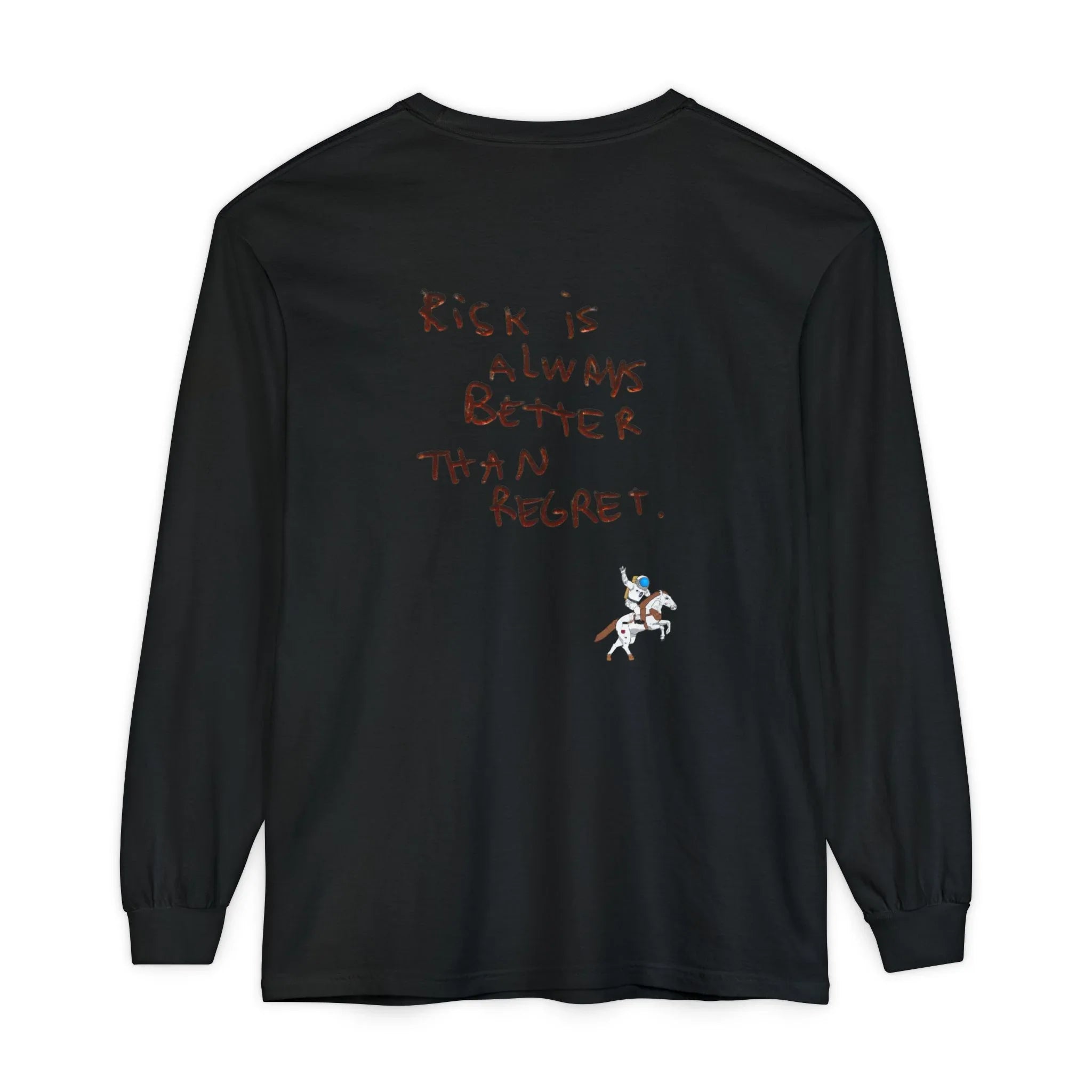 95EAST "Risk Is Always Better Than Regret" Motivational Graphic