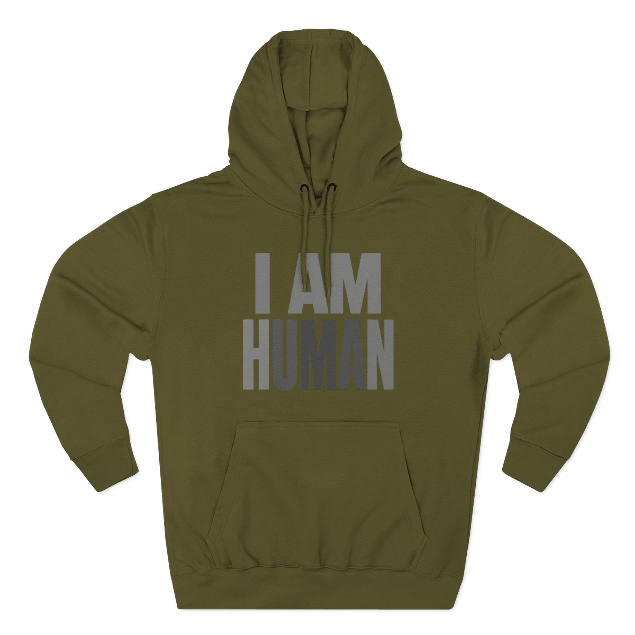 I AM HUMAN Hoodie — Bold Statement Unisex Graphic Pullover