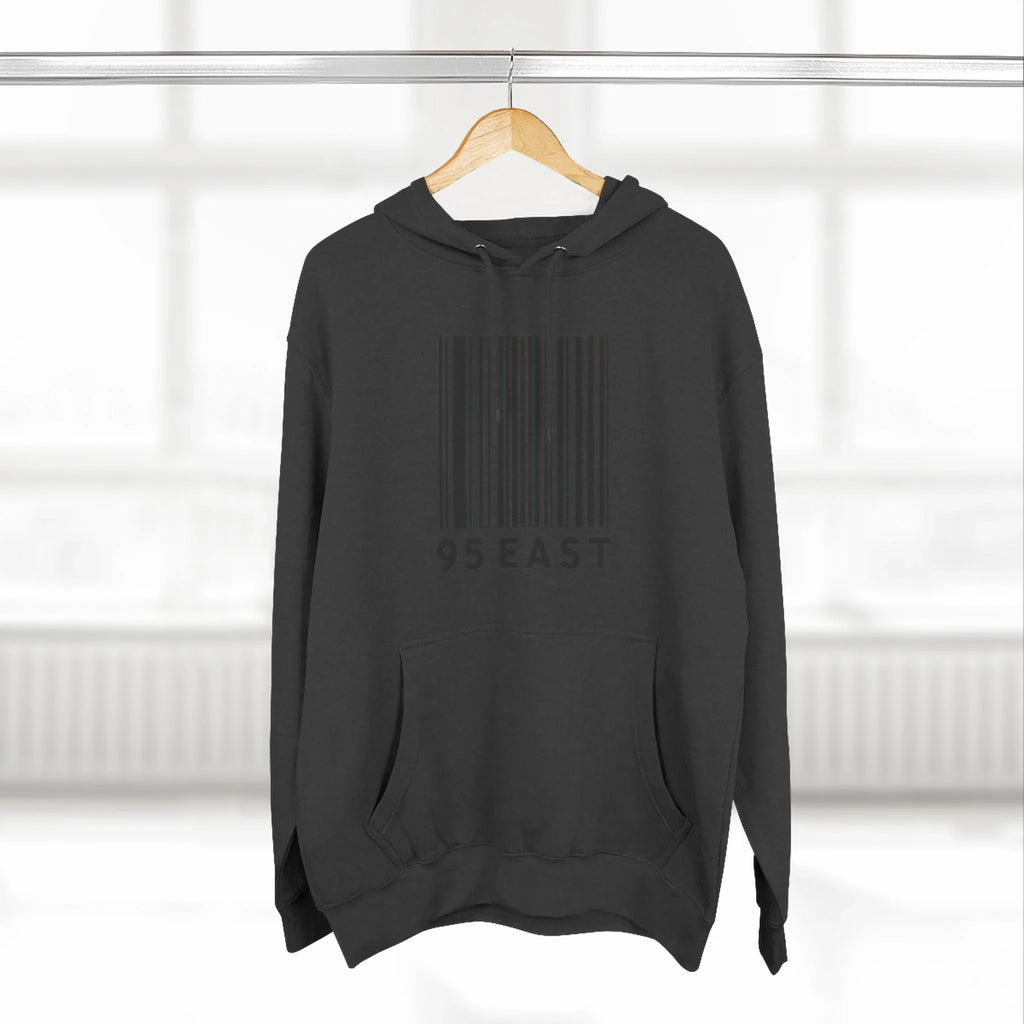Minimalist Barcode Fleece Hoodie