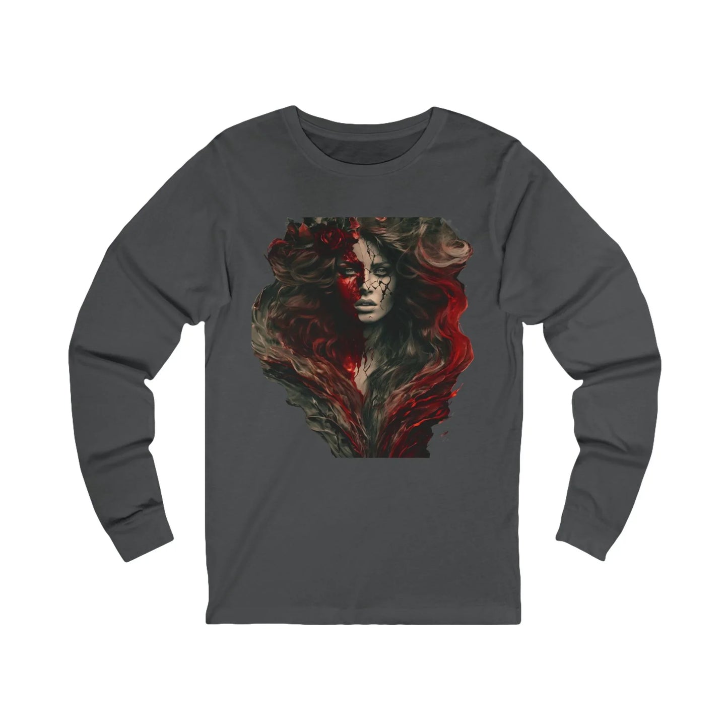 Mystical Red Art Long Sleeve Tee
