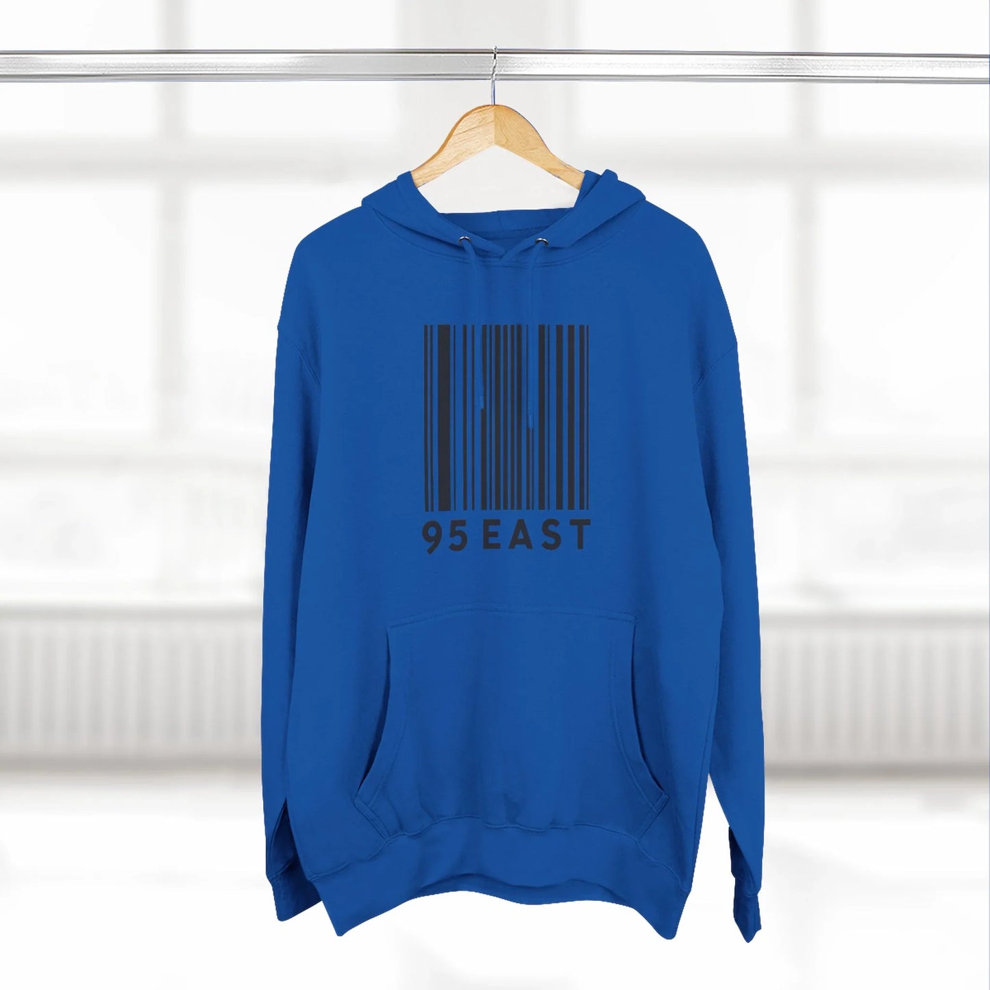 Minimalist Barcode Fleece Hoodie