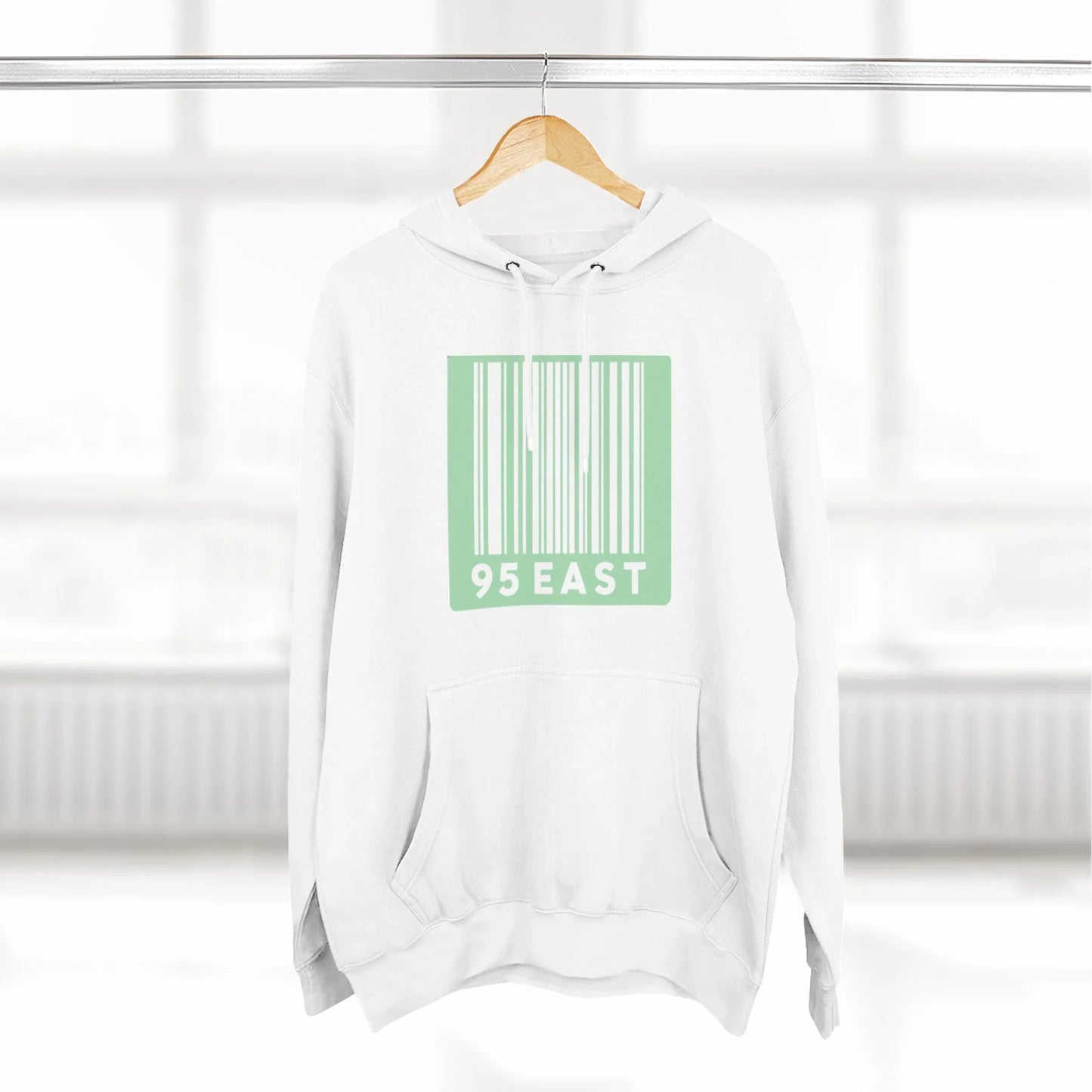 Minimalist Barcode Fleece Hoodie