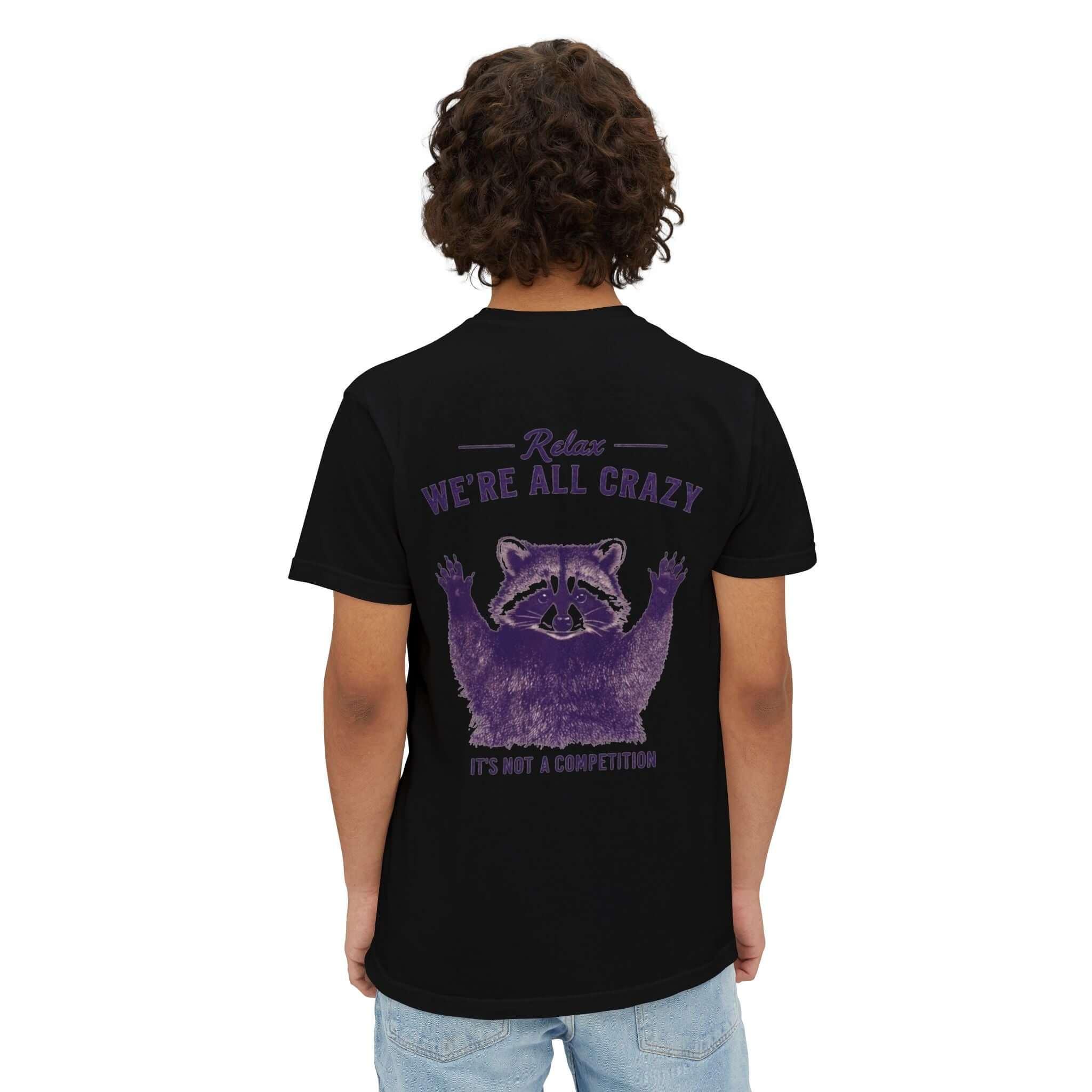 Pocket T-Shirt with 95EAST Racoon Design - 95EAST YORKxJERSEY