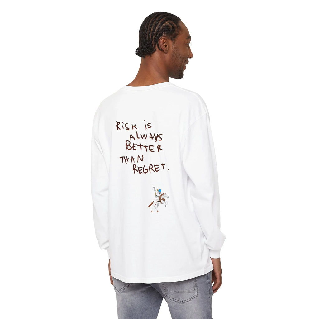 95EAST "Risk Is Always Better Than Regret" Motivational Graphic