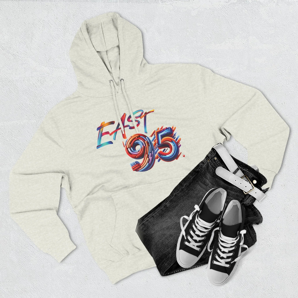 95EAST Colorush Fleece Hoodie — Three-Panel Comfort