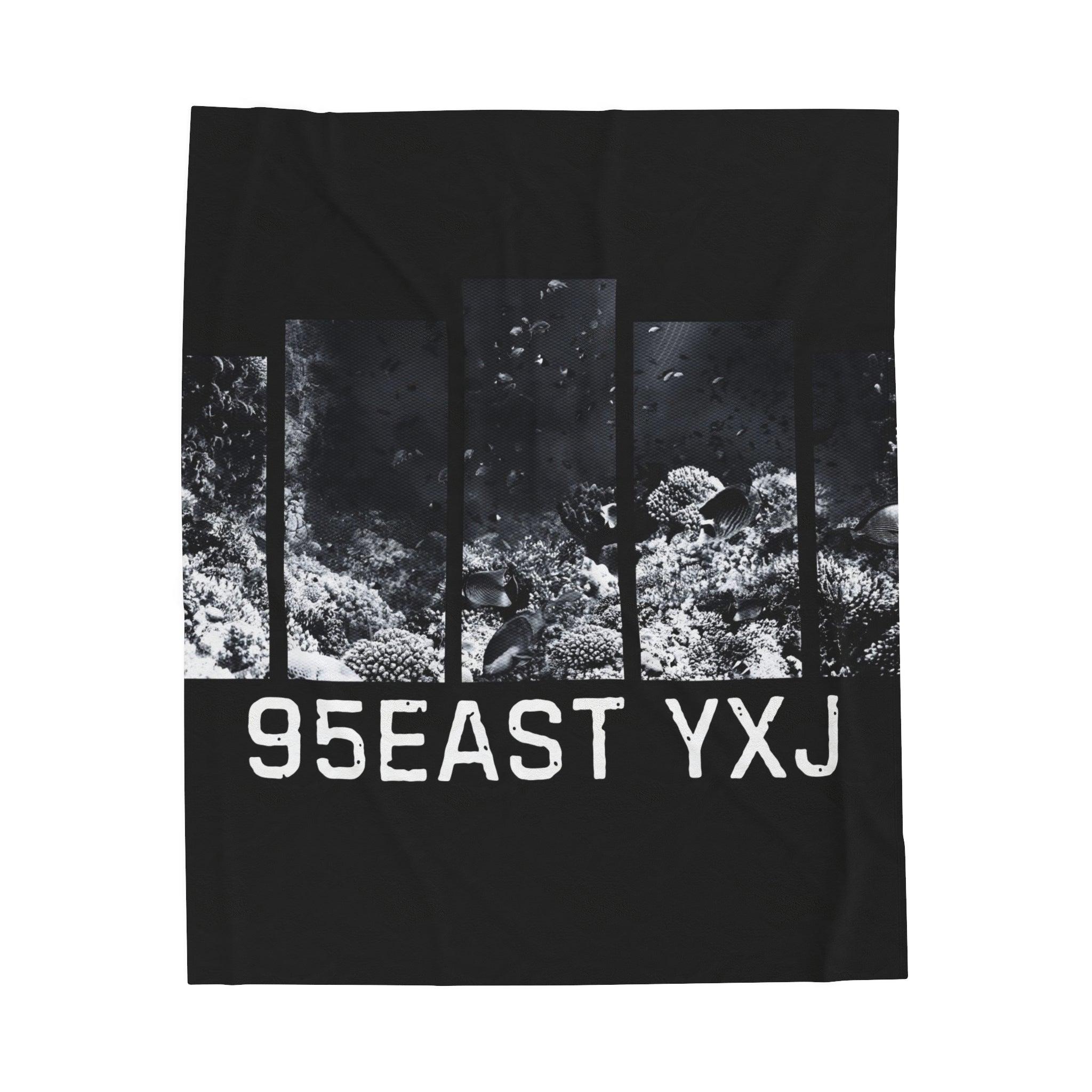 95EAST YORKxJERSEY Velveteen Plush Blanket – Soft Rose Design Throw - 95EAST YORKxJERSEY