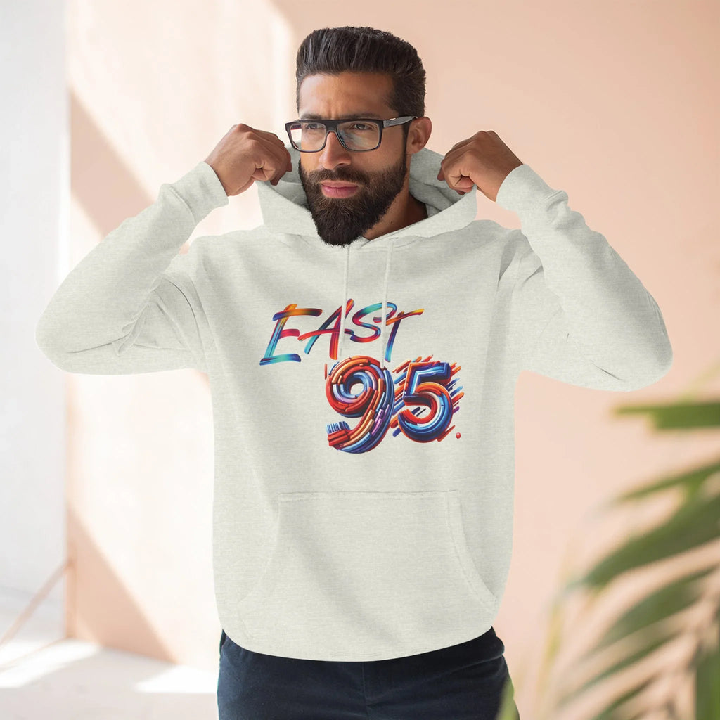 95EAST Colorush Fleece Hoodie — Three-Panel Comfort