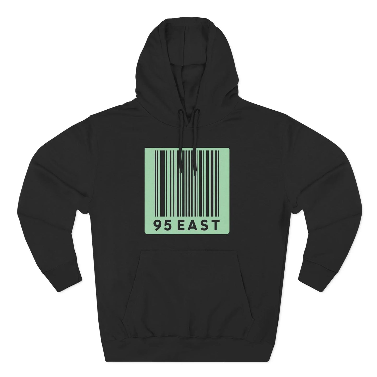 Minimalist Barcode Fleece Hoodie