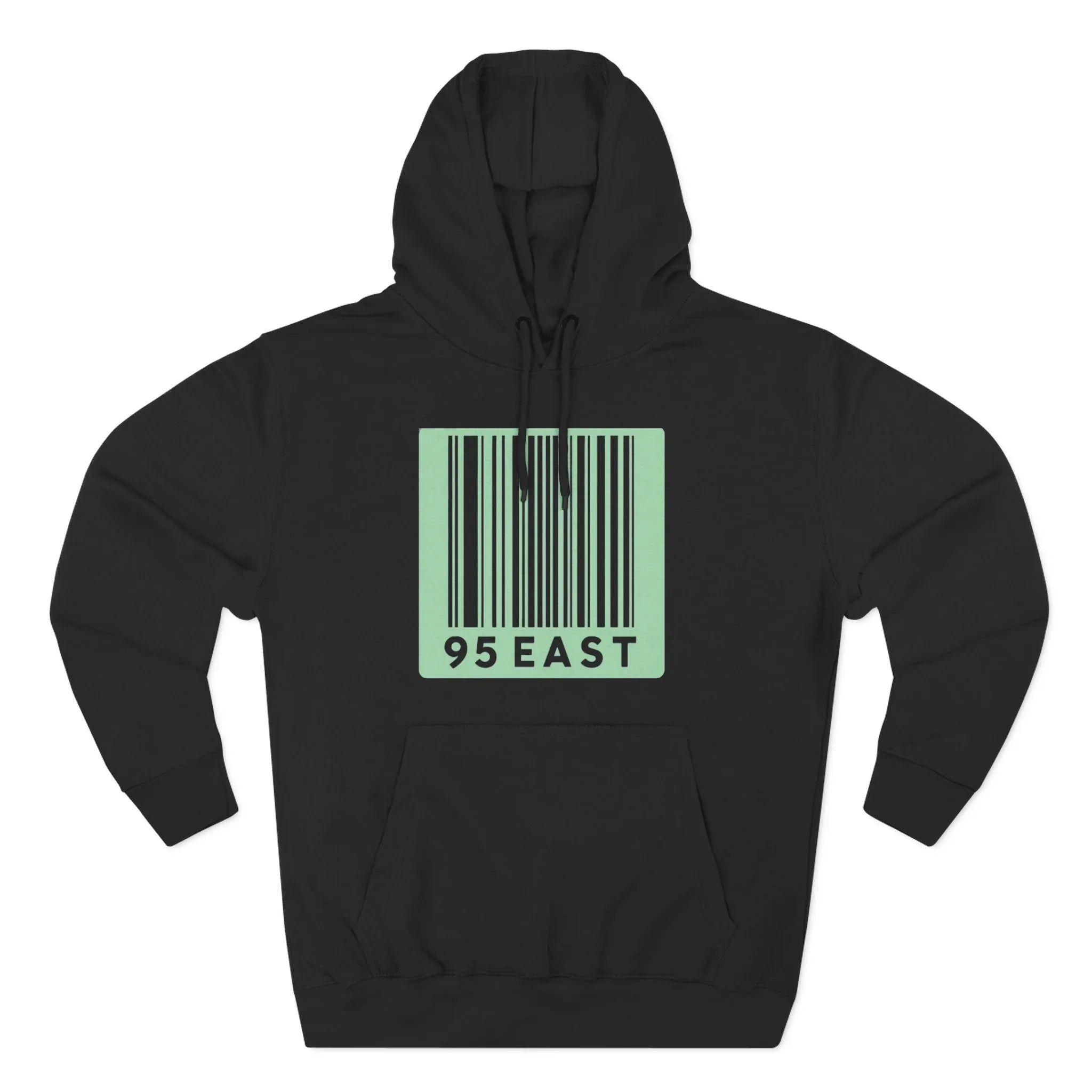 Minimalist Barcode Fleece Hoodie