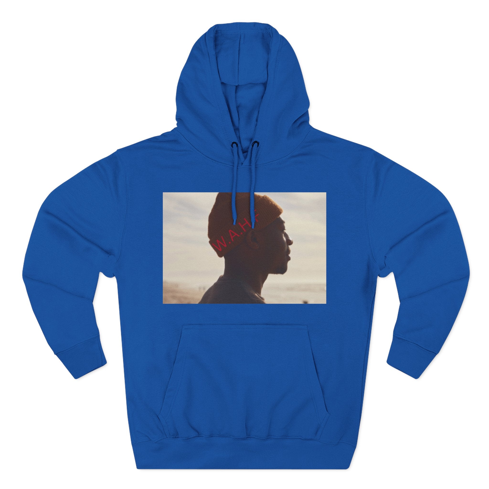 WE ARE HUMAN FIRST Fleece Hoodie — Three-Panel Statement Hoodie